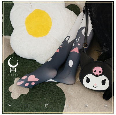 Yidhra~Animal Rhapsody~Spring Lolita Accessory Printed Pantyhose   