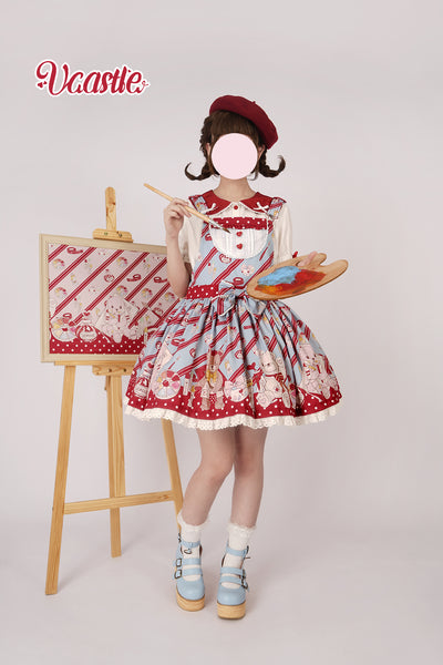 (Buyforme)Vcastle~Little Painter~Sweet Lolita Salopette   