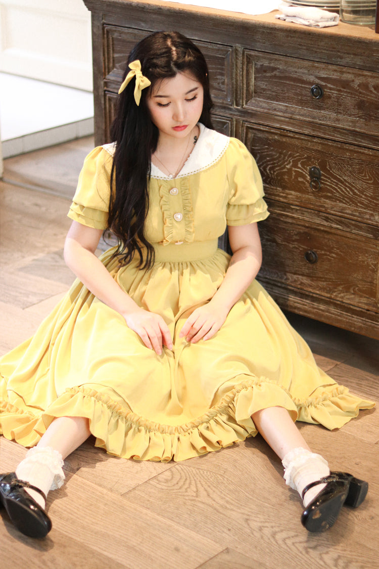 (Buyforme) Sweet Wood~ CLA French Vintage Plus Size Lolita OP Dress   