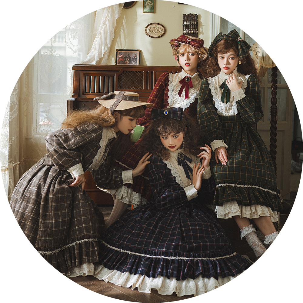 Miss point - Rose Silhouette - Elegant Handmade Lolita Flat Hat
