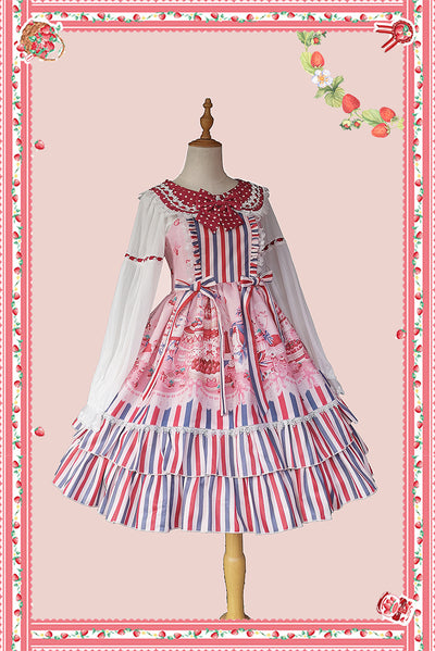 Infanta~Strawberry Buffet~Sweet Lolita JSK Dress   