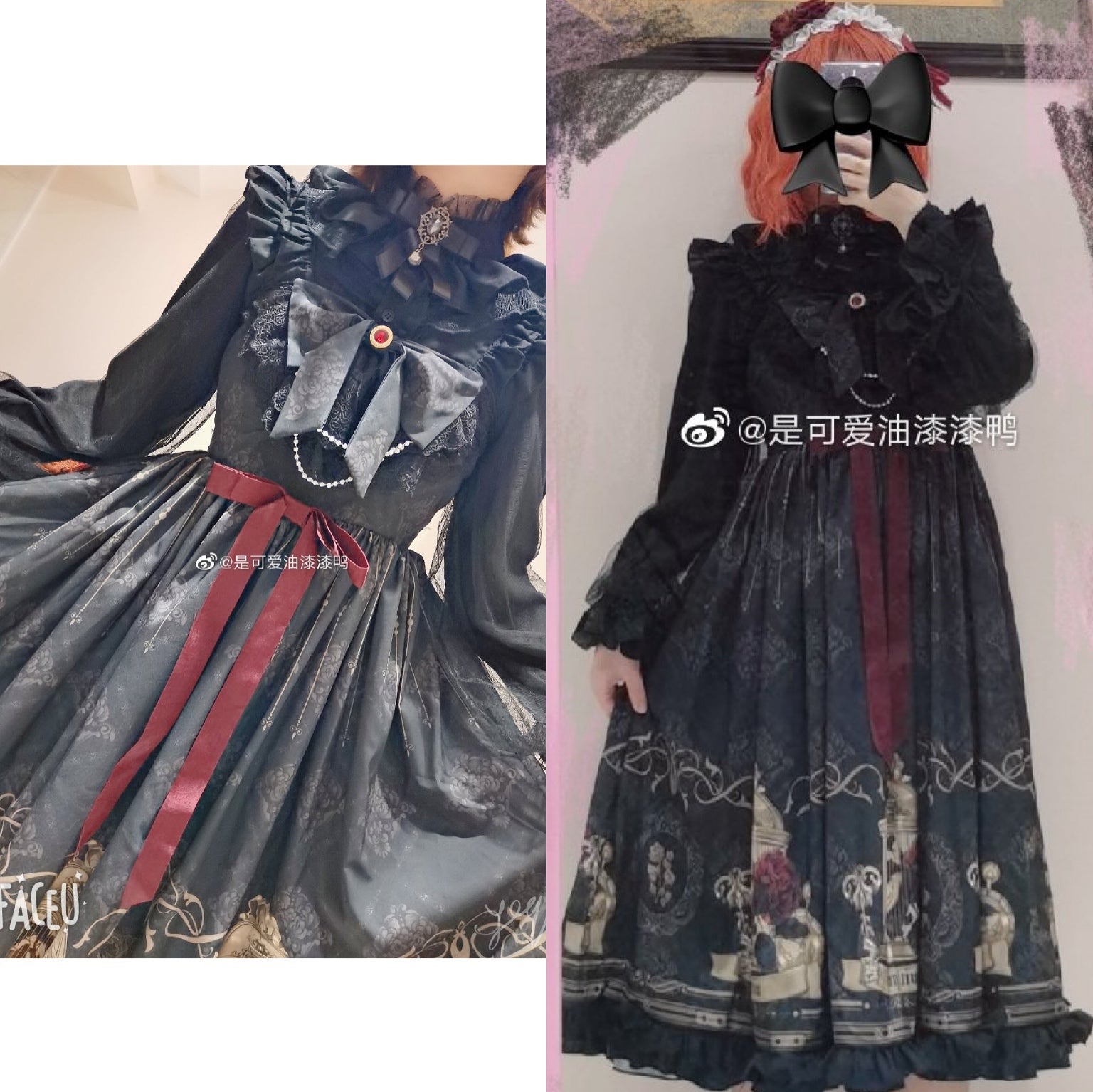 Kencrlo - Dim Moonlight - Classic Lolita Chiffon Yarn Inner Blouse 7434:80182