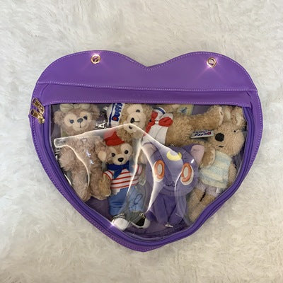 BerryQ~Casual lolita Ita Bag Transparent Heart-shaped Daily Bag modena  