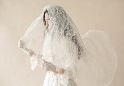SweetDreamer~Vintage Lolita White Wedding Veil   