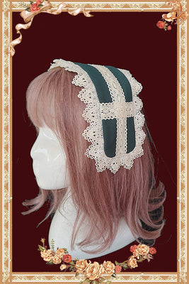 Infanta~Breath of Heaven~Gothic Lolita Jumper Dress S green hairband 