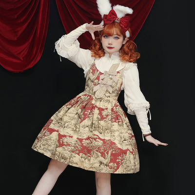 Magic Tea Party~Winter Hunting Period~Classic Lolita JSK S Red 
