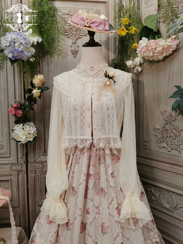 Miss Point~Woody Rose~Elegant Retro Lolita Blouse