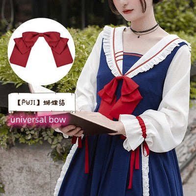 With Puji~Cute Lolita Headdress Accessories Collection universal bow free size 