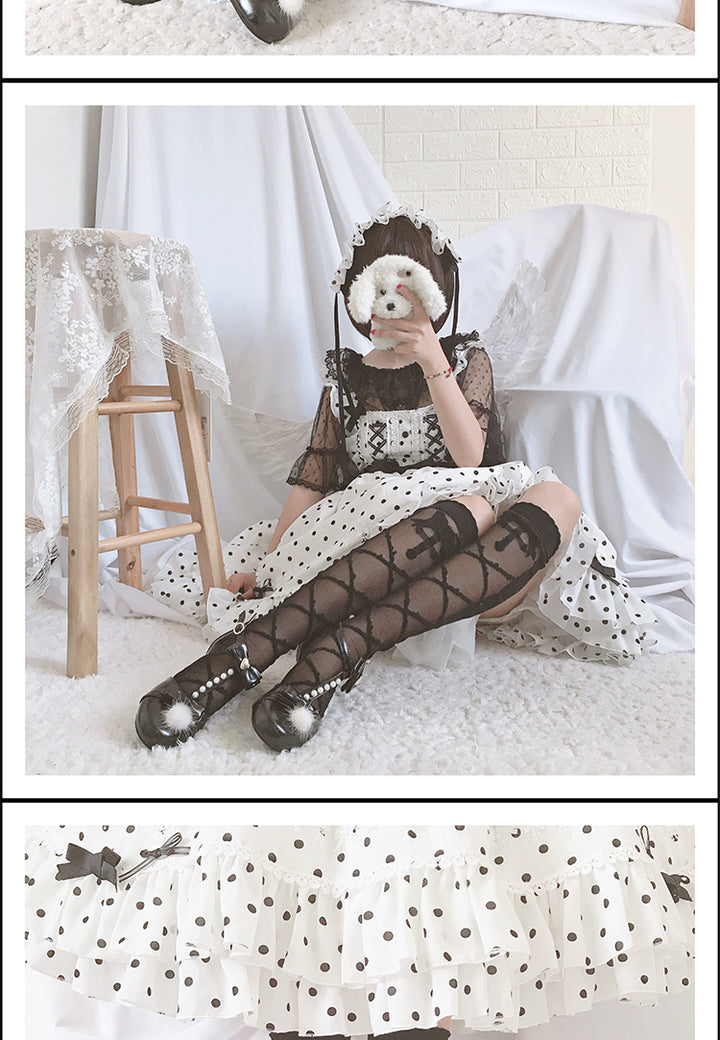 Roji roji~Thorn Kiss~Lolita Thigh Stockings Lolita Pantyhose   