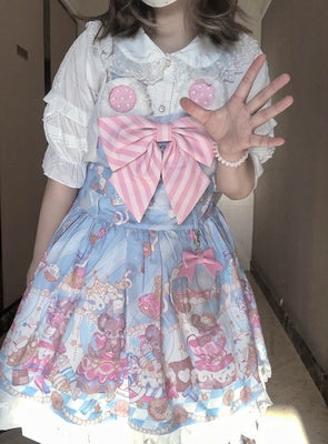 Tiny Garden - Robin - Kawaii Lolita Cotton Blouse S white short sleeve