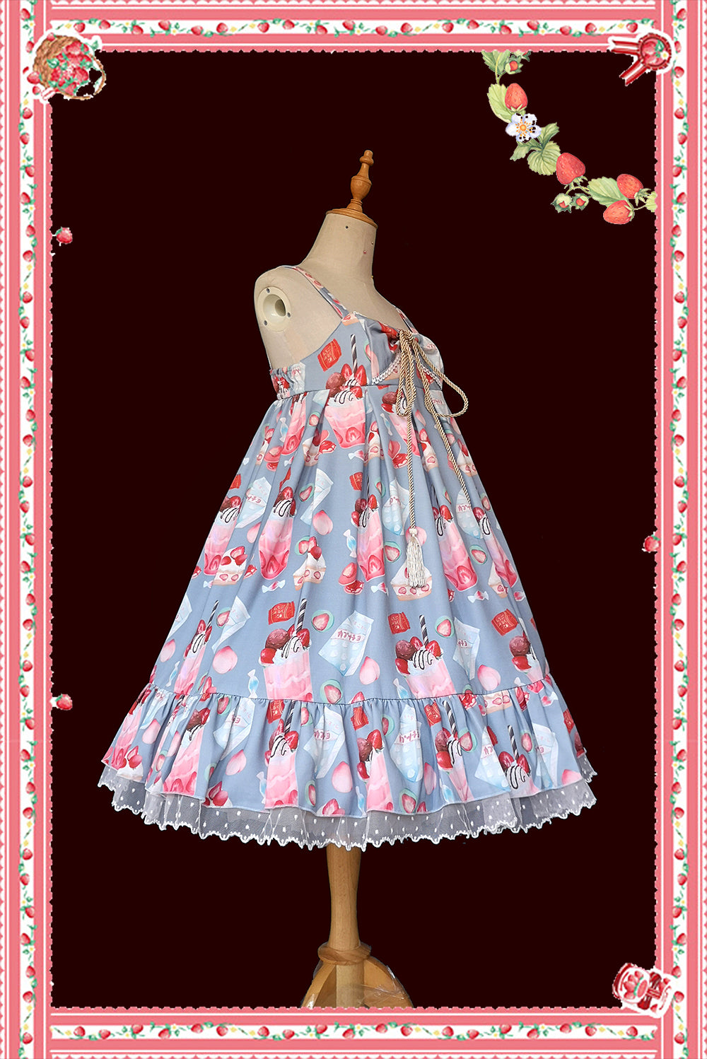 Infanta~About Strawberry~Sweet Lolita JSK Dress   