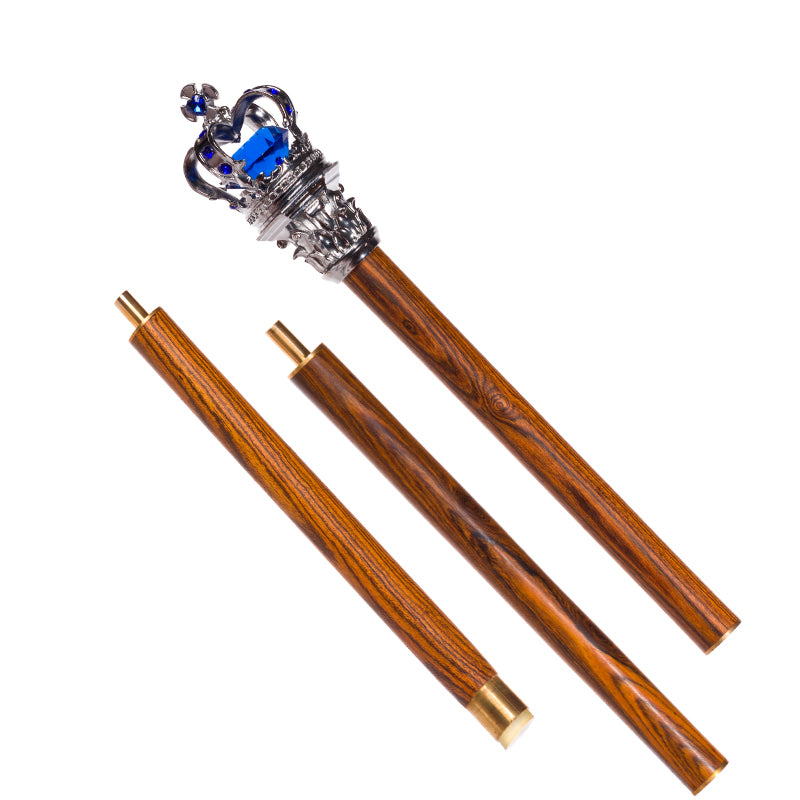 Youpairui - Lolita Cane And Crown Accessory silver and gold sandalwood
