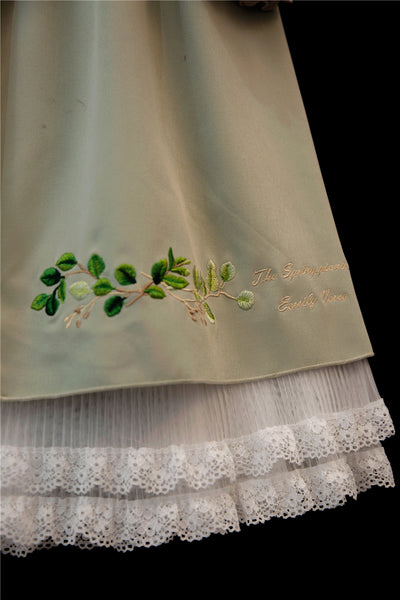 Eessily Verse~Spring Picnic~Embroidered Han Lolita Suits   
