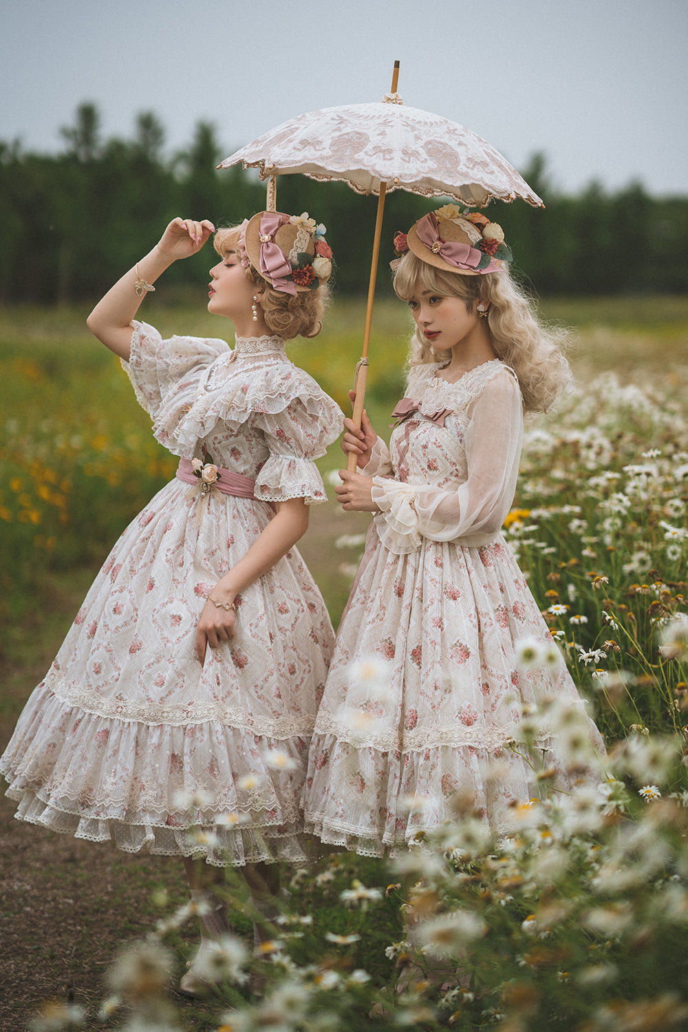 Miss Point - Woody Rose - Elegant Floral Lolita JSK