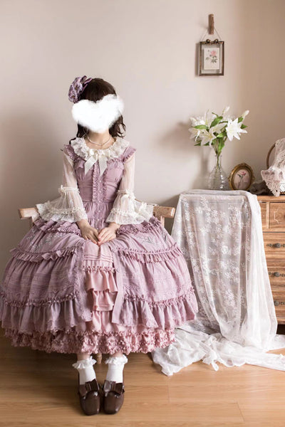 Little Dipper~Chinese Bellflower DIY Match Elegant Lolita Skirt   