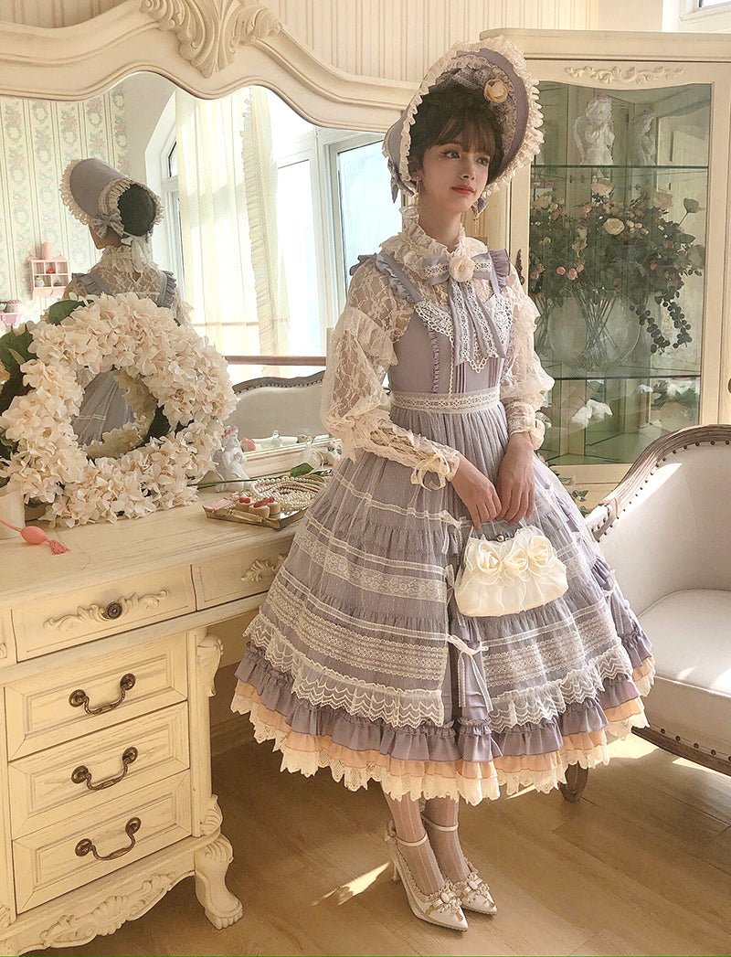 Alice Girl~Blouse Collar Bow~Camellia Blooms Lolita Accessory   