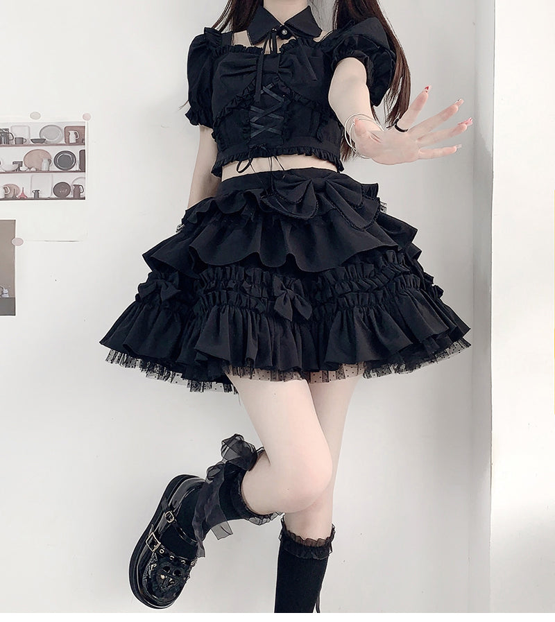 Your Princess~Sweetheart party~Sweet Lolita Skirt Suit S black skirt 
