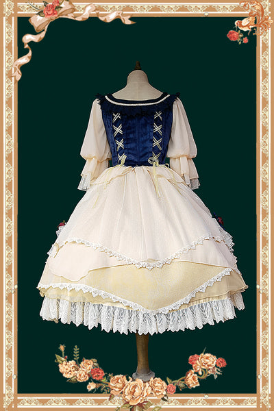 Infanta~Snow White~Split Style Lolita OP Dress   