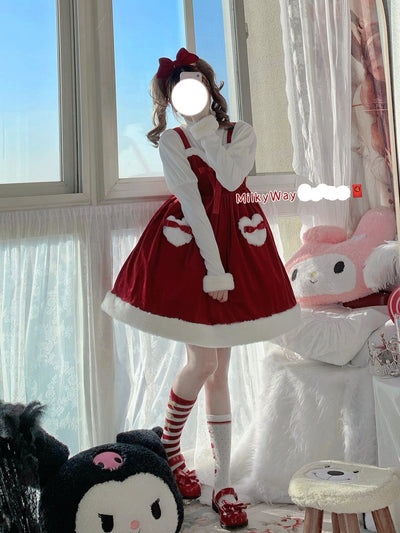 Milky Way~Christmas Snow Lolita JSK Dress   