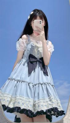 (Buyforme)Eye of White Crow~Dairy Lolita Dress Hot Girl JSK