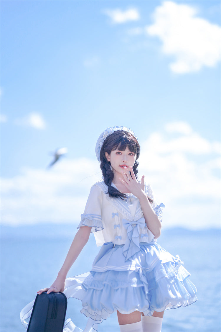 (Buyforme)To Alice~Dear Dolls~Sea Moon Girl Sailor Lolita Hat   