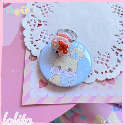 (Buyforme)Kawaii Cake Heart Star Strawberry Lolita Rings cream cake  