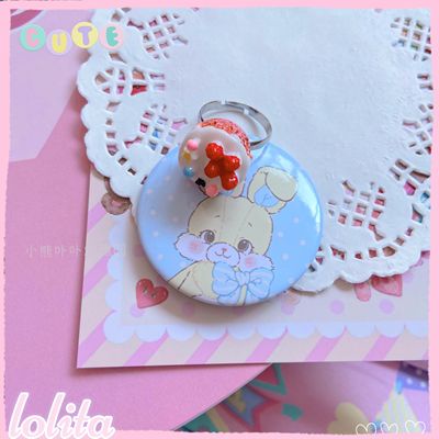 Kawaii Cake Heart Star Strawberry Lolita Rings cream cake