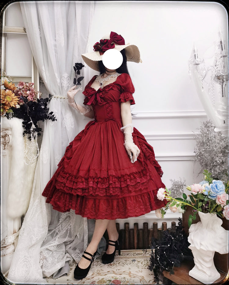Sweet Wood - CLA Vintage French Lolita OP Dress 3802:20843