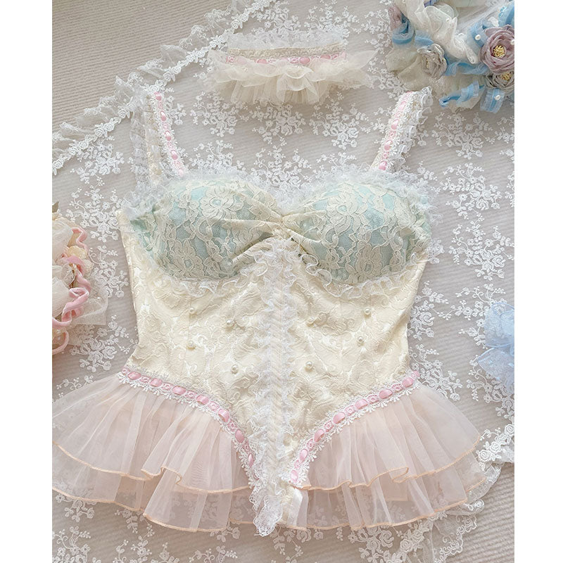 YourHighness~May The World Treat You Kindly~Classic Lolita Ballet Set ivory top XS 