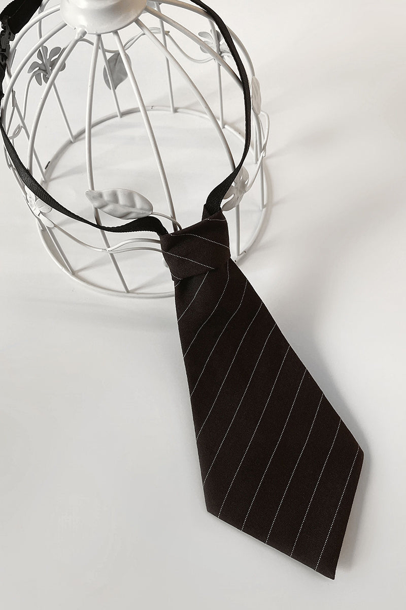 Alice Girl~Greene College~Preppy Style Lolita Tie Multicolors brown  