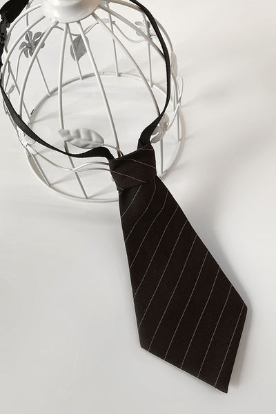 Alice Girl~Greene College~Preppy Style Lolita Tie Multicolors brown  