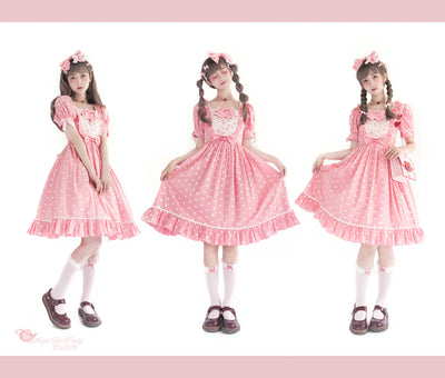 Magic Tea Party~Wish~Kawaii Cotton Lolita OP Dress   