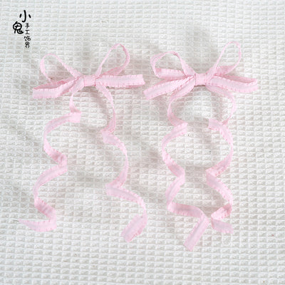 Xiaogui - Sweet Lolita Spiral cos Headdress Light Pink (pair)