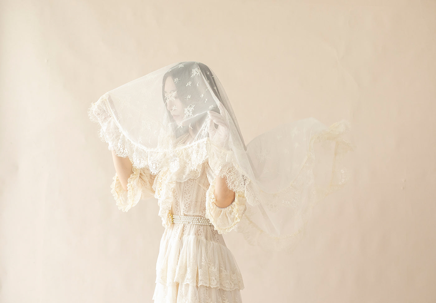 SweetDreamer~Vintage Lolita White Wedding Veil   