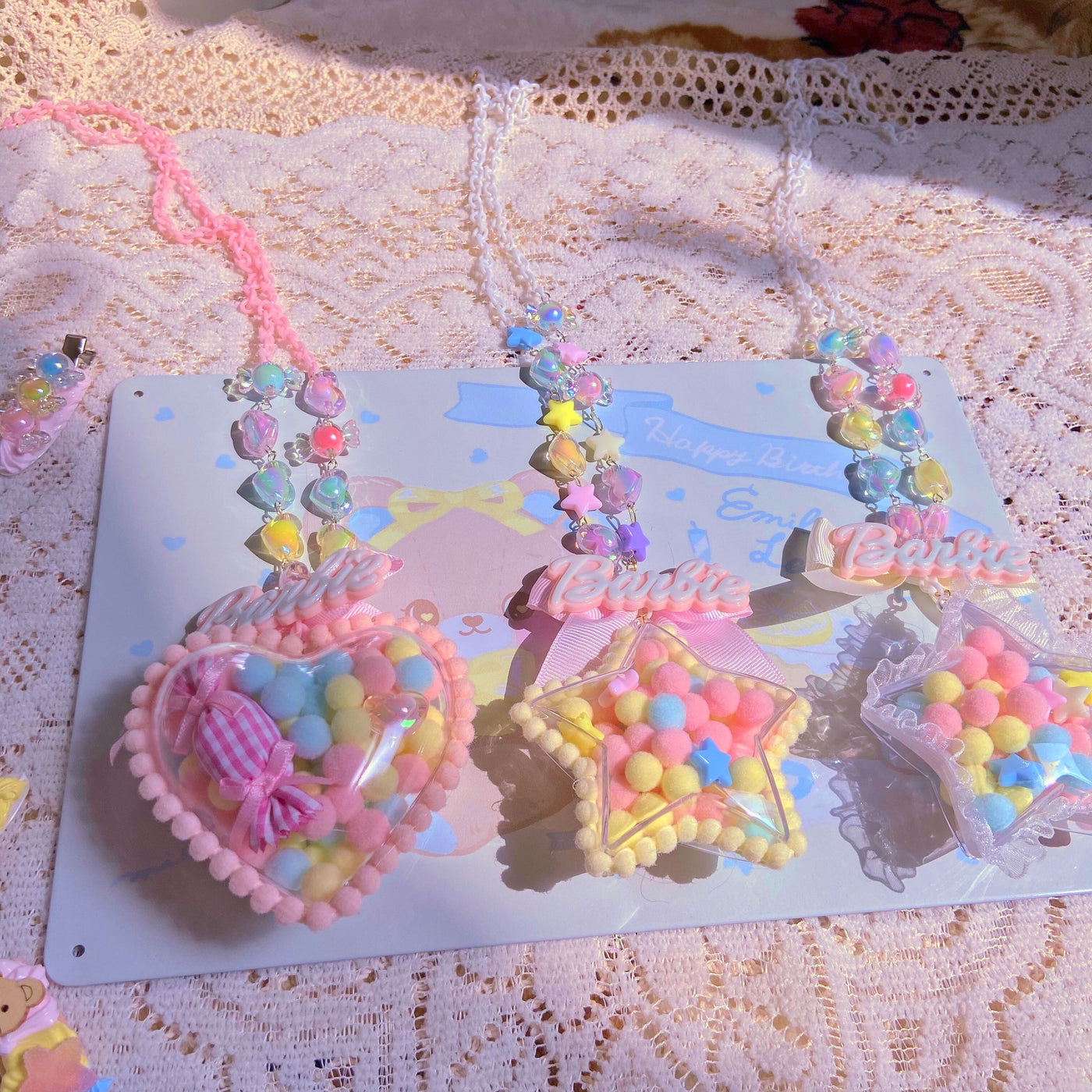 (Buyforme)Bear doll~Sweet Lolita Handmade Necklace Sweater Chain   
