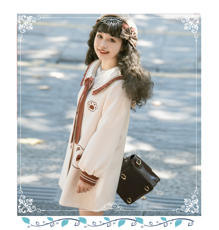 Eieyomi~Japanese Style Lolita Winter JK Coat   