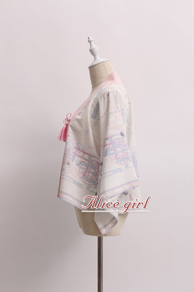 Alice Girl-Return of Crane Wa Lolita Tassels Short Haori   
