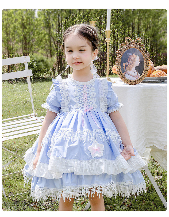 Kid Lolita Blue Tiered OP Dress   