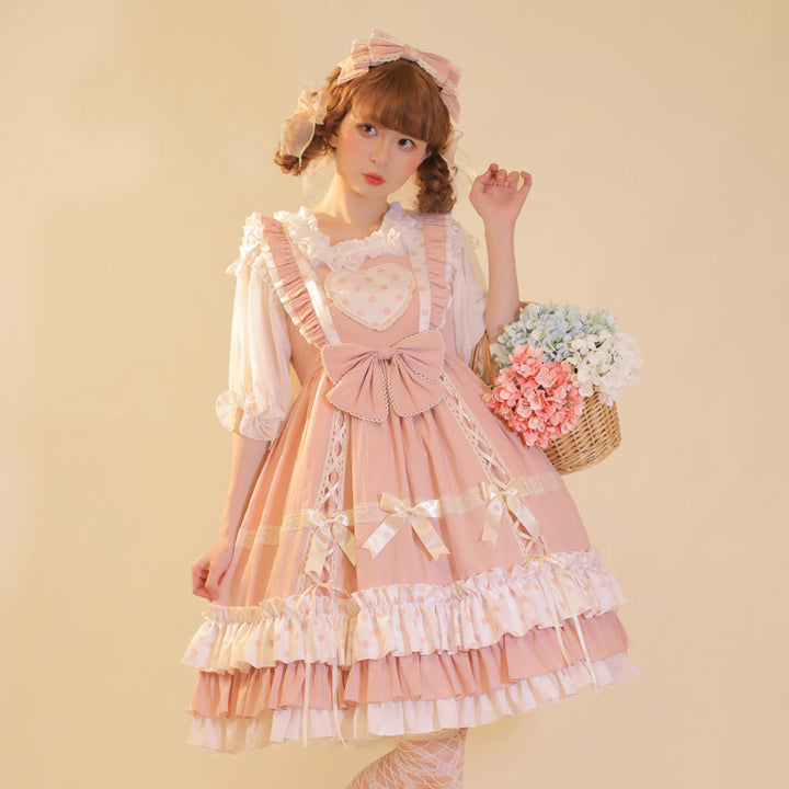 Eieyomi~Sweet Lolita Cotton Princess JSK Dress   