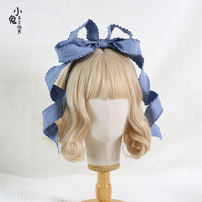 Xiaogui~Miss Furla~3D Bowknot Doll Lolita KC sea blue  