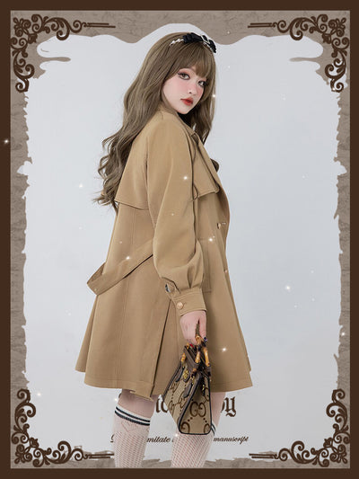Hard Candy~Plus Size Lolita French Vintage Wind Coat and SK   