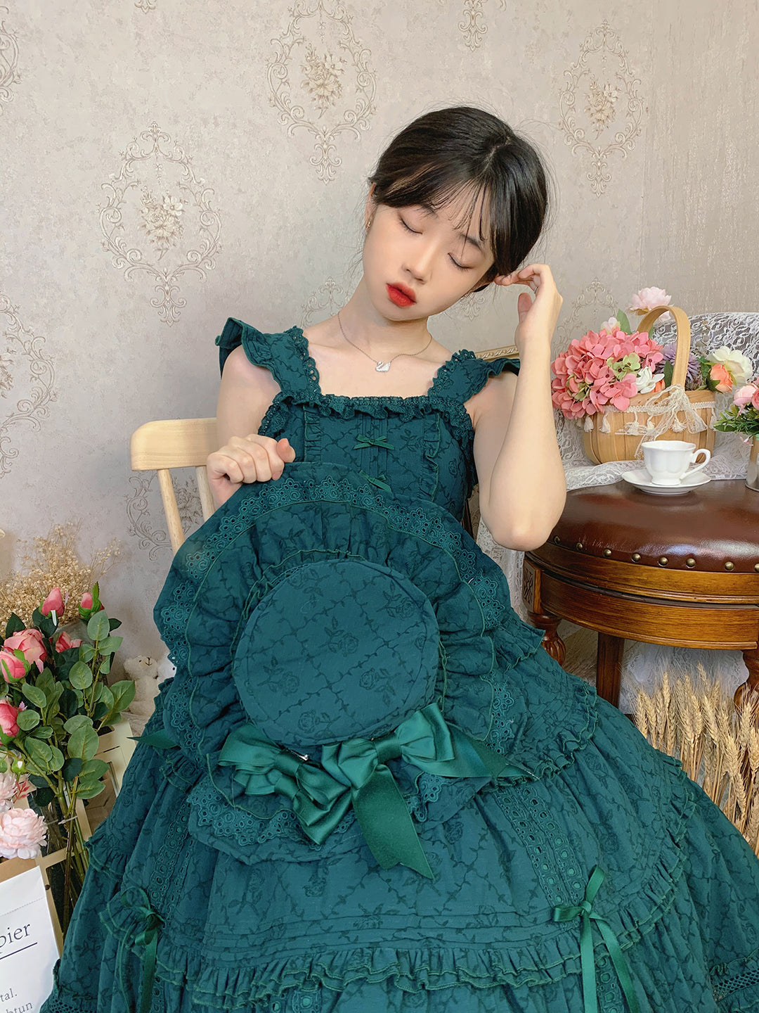 Little Dipper~Gone with the Wind~Tiered Ruffle Sweet Lolita SK Multicolors   