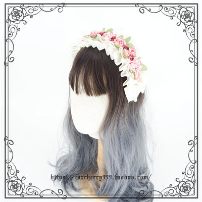 Fox Cherry~Classic Flower Lolita Hair Band   