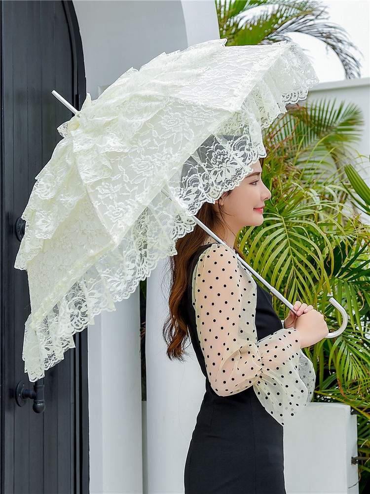 Sweet Lolita Princess Dreamy Lace Lolita Parasol Multicolors   