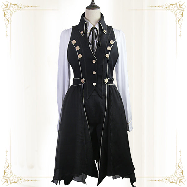 Immortal Thorn~Eternal Shadow~Sleeveless Ouji Lolita Coat S black