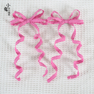 Xiaogui - Sweet Lolita Spiral cos Headdress Red Rose (pair)
