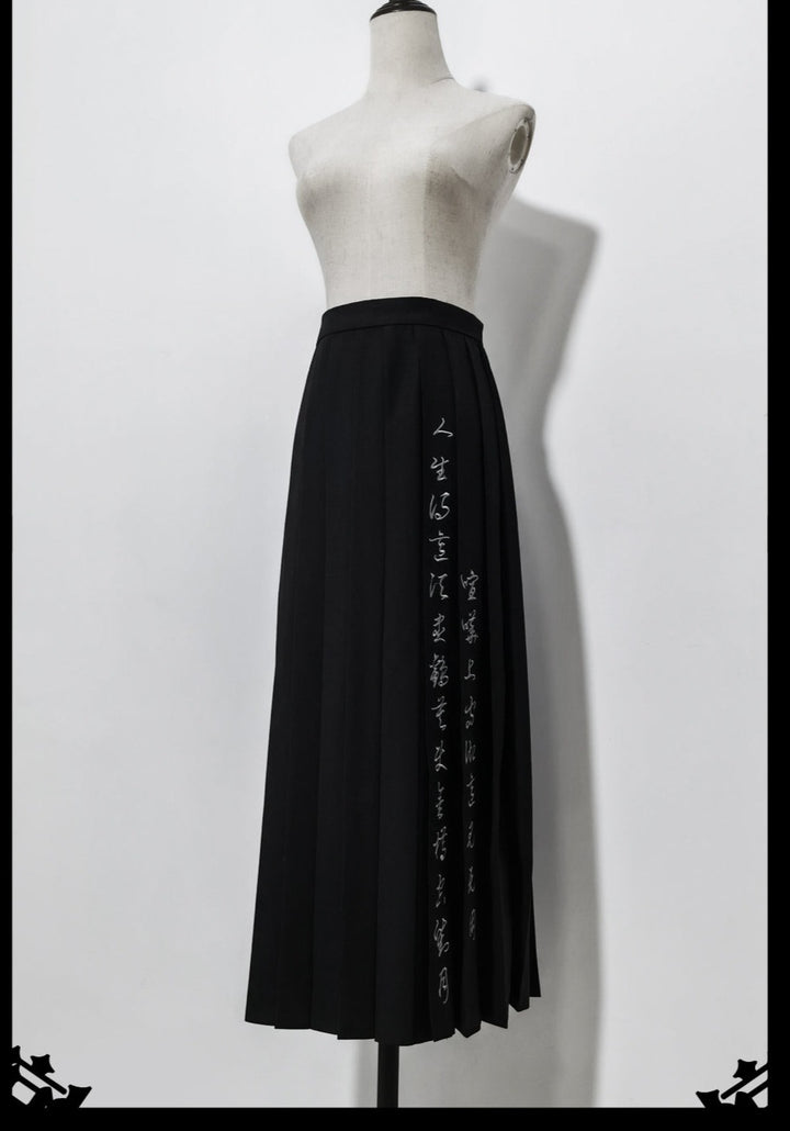 (Buyforme) Princess Chronicles~Pomegranate Note~Black Ouji Pleated Skirt (L M S XL) 2424:37019