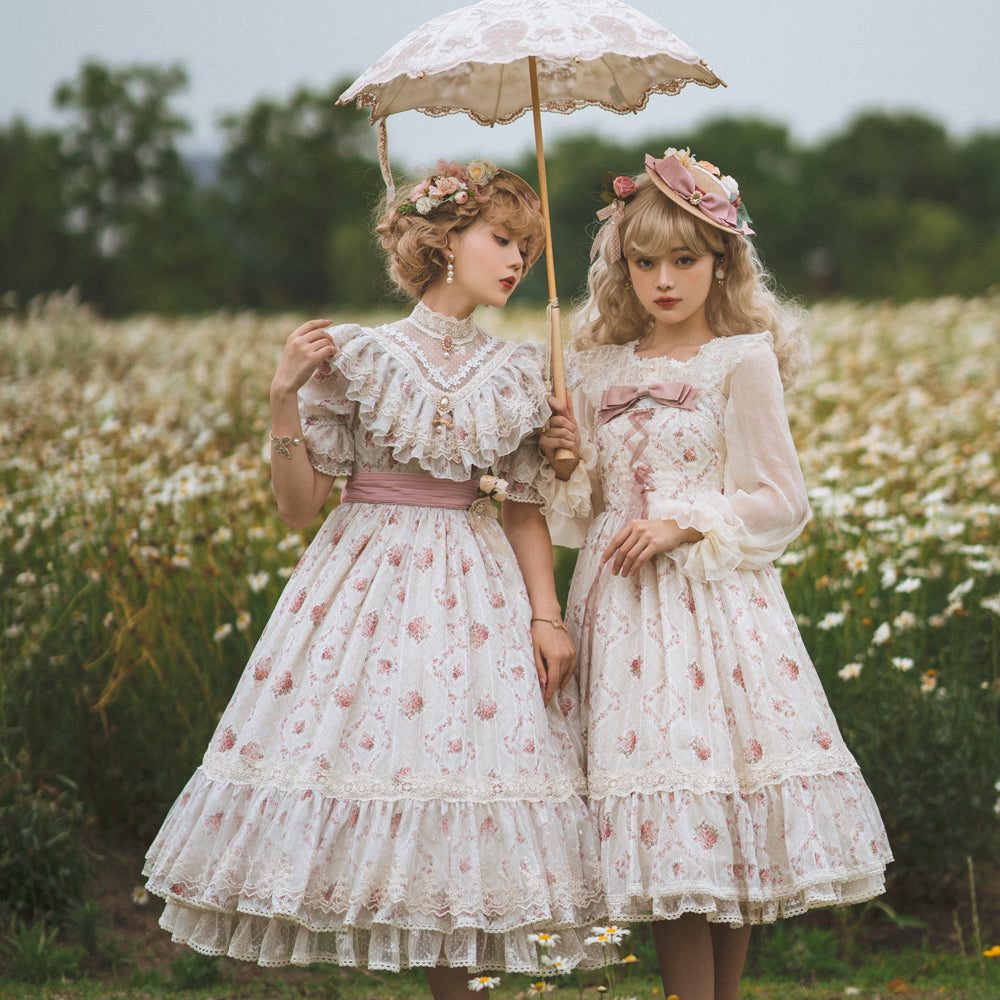 Miss Point~Woody Rose~Elegant Floral Lolita JSK