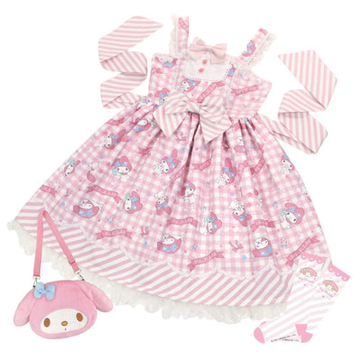 (Buyforme)Kuroomi Melody Sweet Lolita Jumper Skirt in 3 Colors S Melody jsk 