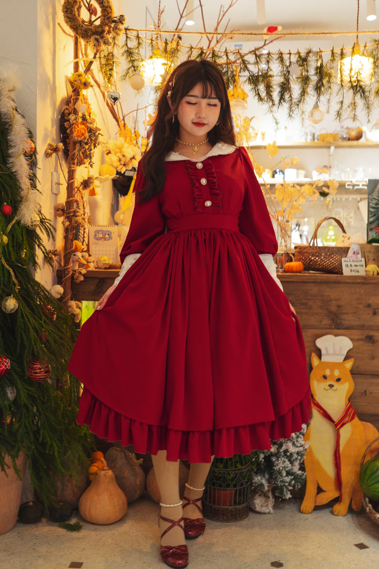 (BuyForMe) Sweet Wood~Lola's Diary~Multicolors Classic Lolita Plus Size OP Dress